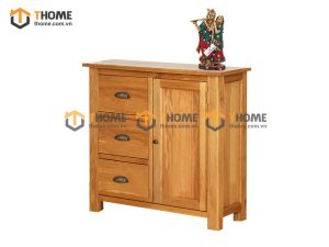 Tủ chén gỗ sồi tự nhiên 1 cánh Morris TC1T-10SM