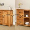 Tủ chén gỗ sồi tự nhiên 1 cánh Morris TC1T-10SM