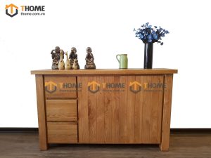 Tủ chén gỗ sồi tự nhiên 2 cánh Harris TC1T-04SM
