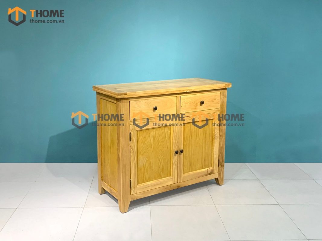 Tủ chén gỗ sồi tự nhiên 2 cánh Harris TC1T-08SM