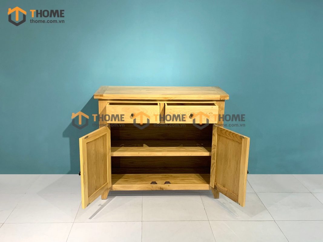 Tủ chén gỗ sồi tự nhiên 2 cánh Harris TC1T-08SM