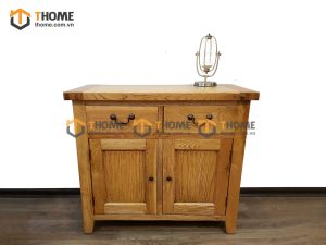 Tủ chén gỗ sồi tự nhiên 2 cánh Harris TC1T-09SM