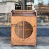 Tủ chén gỗ sồi tự nhiên 2 cánh hình tròn TC1T-12SN