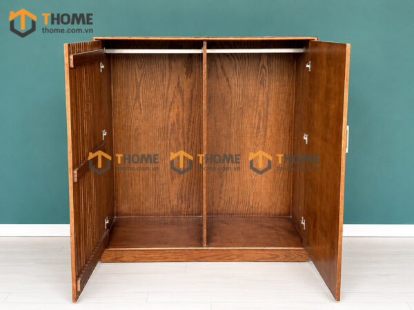 Tủ Chén Gỗ Sồi Tự Nhiên 2 Cánh Lớn TC1T-14SN