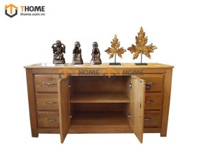 Tủ chén gỗ sồi tự nhiên 2 cánh Woodstock TC1T-07SM
