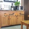 Tủ chén gỗ sồi tự nhiên 3 cánh 3 hộc kéo Harris TC1T-02SM