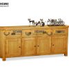 Tủ chén gỗ sồi tự nhiên 4 cánh Harris TC1T-06SM
