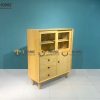 Tủ chén gỗ sồi tự nhiên 3 cánh 3 hộc kéo Mango màu tự nhiên TC1T-05SN