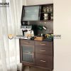 Tủ chén gỗ sồi tự nhiên 2 tầng 4 hộc kéo TC2T-09SN