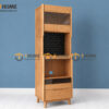 Tủ Chén Gỗ Sồi Tự Nhiên 2 Tầng 2 Hộc Kéo TC2T-04SN