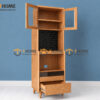 Tủ Chén Gỗ Sồi Tự Nhiên 2 Tầng 2 Hộc Kéo TC2T-04SN