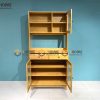 Tủ chén gỗ sồi tự nhiên 2 tầng Momo TC2T-01SN