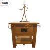 Tủ đầu giường gỗ sồi tự nhiên 1 hộc kéo TDG-14SM