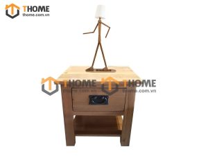 Tủ đầu giường gỗ sồi tự nhiên 1 hộc kéo TDG-14SM