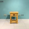Tủ đầu giường gỗ sồi tự nhiên 1 hộc kéo TDG-15SM