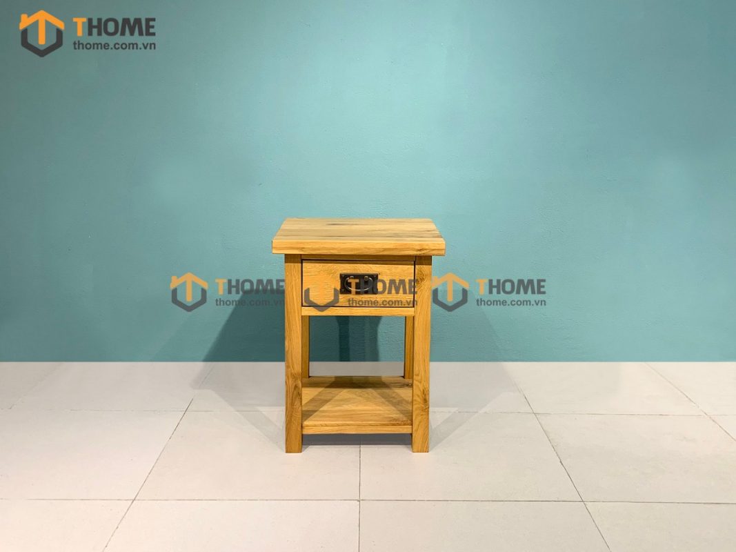 Tủ đầu giường gỗ sồi tự nhiên 1 hộc kéo TDG-15SM