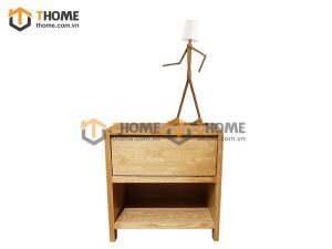 Tủ đầu giường gỗ sồi tự nhiên 2 hộc kéo Cuba TDG-08SM