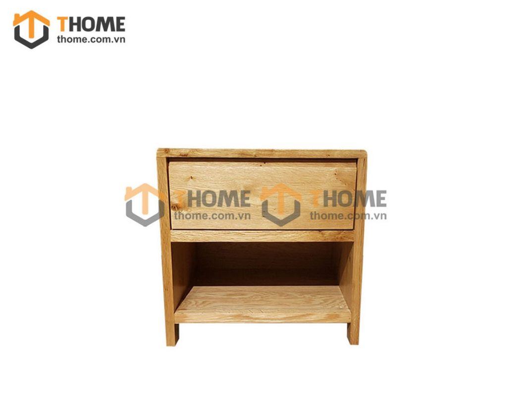 Tủ đầu giường gỗ sồi tự nhiên 2 hộc kéo Cuba TDG-08SM