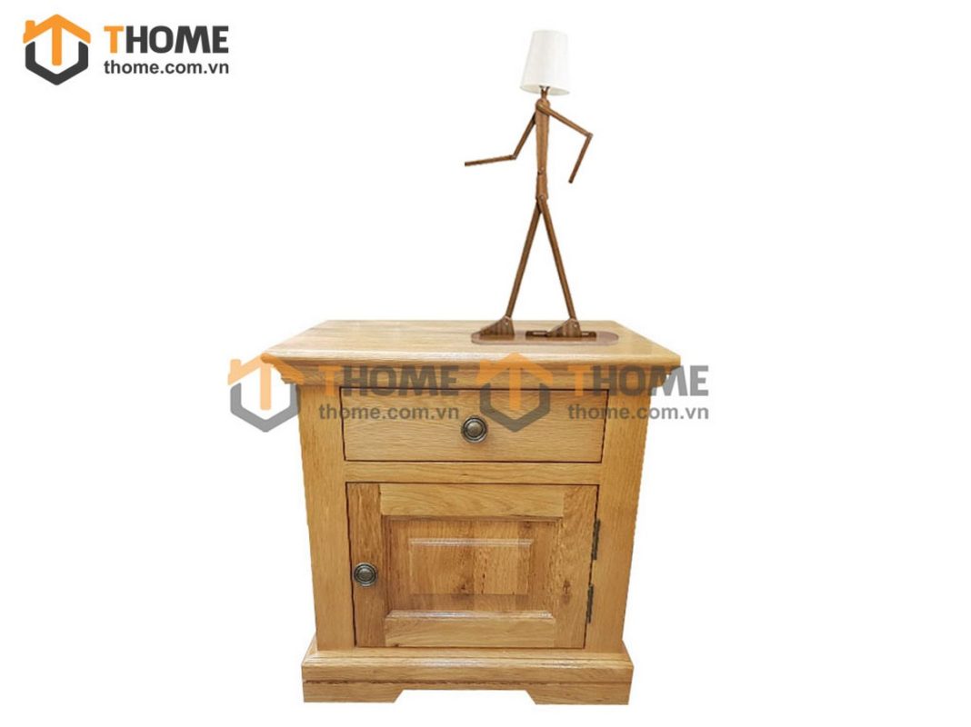 Tủ đầu giường gỗ sồi tự nhiên 2 hộc kéo Tuscany TDG-07SM