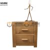 Tủ đầu giường gỗ sồi tự nhiên 2 hộc kéo Cuba màu tự nhiên TDG-09SM