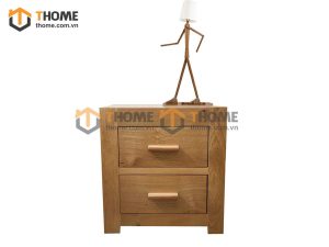 Tủ đầu giường gỗ sồi tự nhiên 2 hộc kéo Cuba màu tự nhiên TDG-09SM