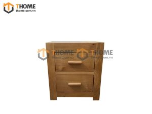 Tủ đầu giường gỗ sồi tự nhiên 2 hộc kéo Cuba màu tự nhiên TDG-09SM