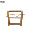 Tủ đầu giường gỗ sồi tự nhiên 2 hộc kéo Lakada màu trắng TDG-04SM