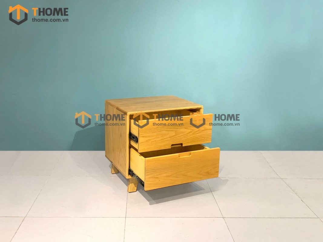 Tủ đầu giường gỗ sồi tự nhiên Capri TDG-02SN