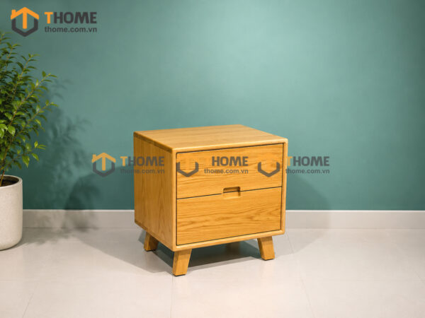 Tủ Đầu Giường Gỗ Sồi Tự Nhiên Capri TDG-02SN