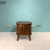 Tủ đầu giường gỗ sồi tự nhiên lan sọc TDG-01SN