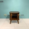 Tủ đầu giường gỗ sồi tự nhiên lan sọc TDG-01SN