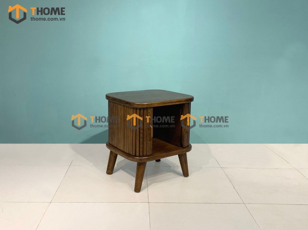 Tủ đầu giường gỗ sồi tự nhiên lan sọc TDG-01SN
