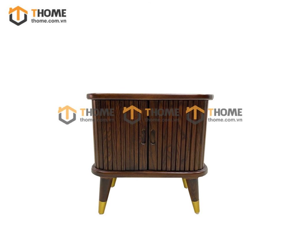 Tủ đầu giường gỗ sồi tự nhiên lan sọc TDG-01SN