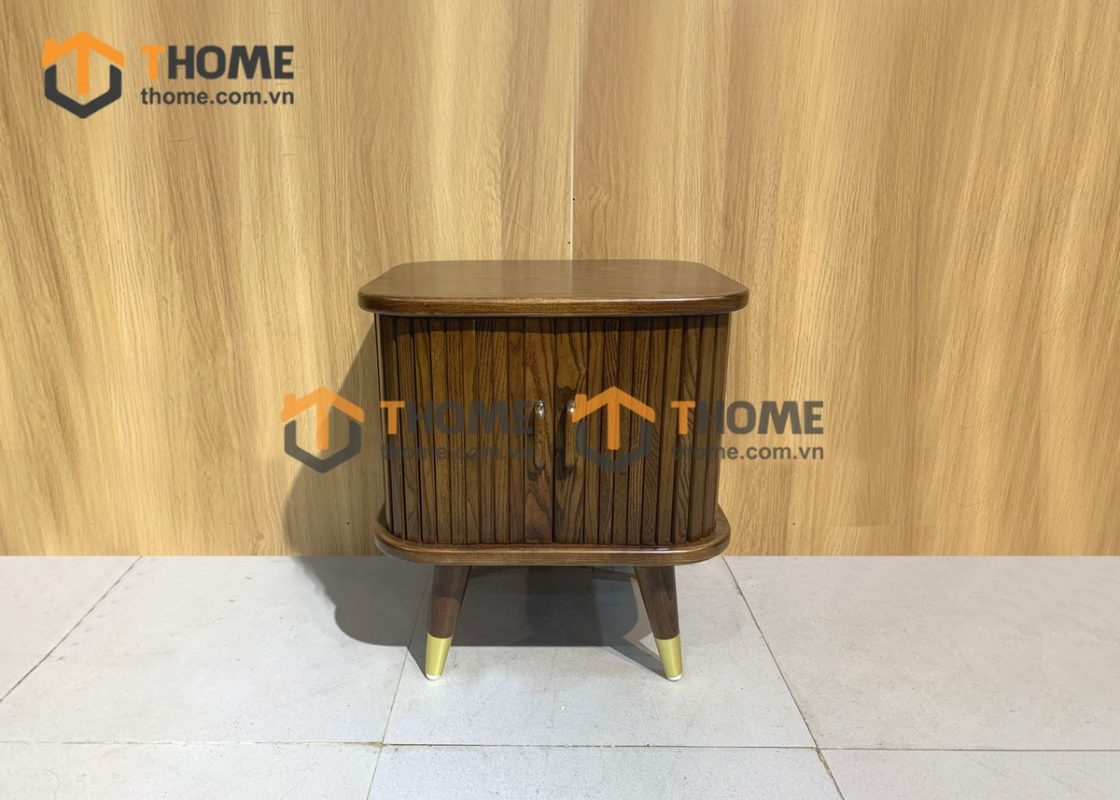 Tủ đầu giường gỗ sồi tự nhiên lan sọc TDG-01SN