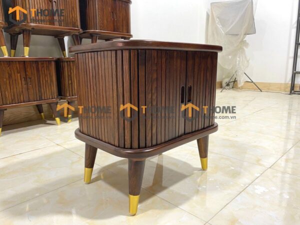 Tủ Đầu Giường Gỗ Sồi Tự Nhiên Lan Sọc TDG-01SN