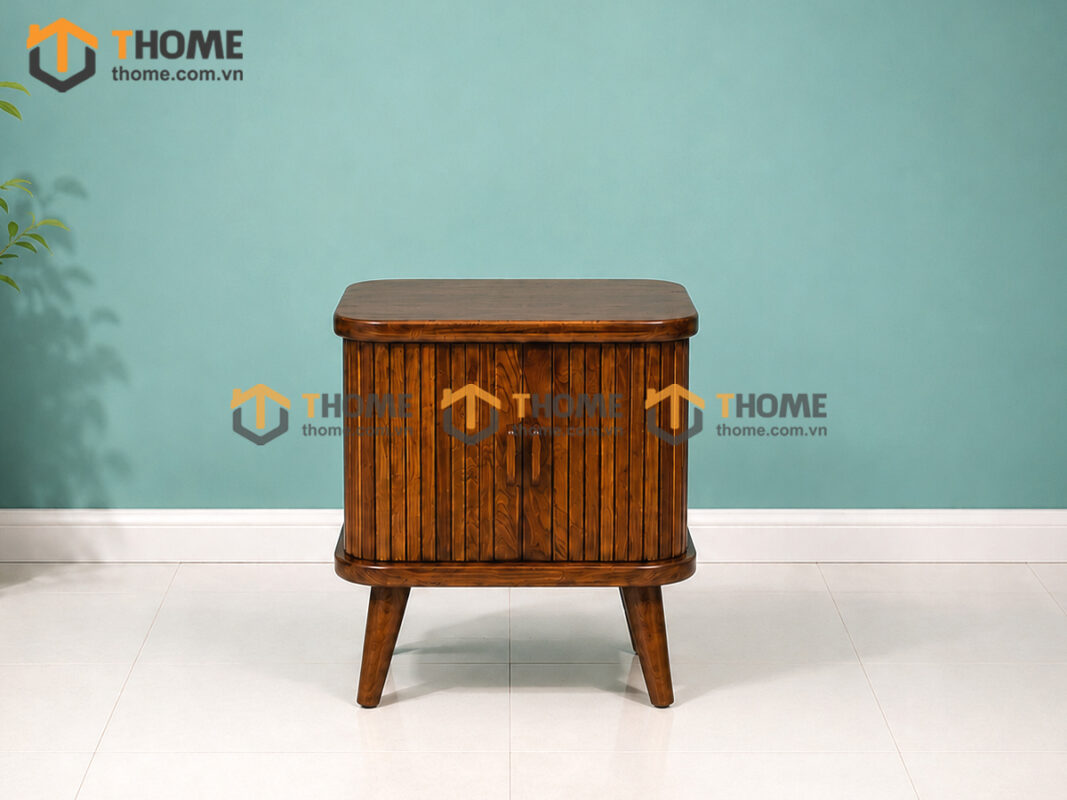 Tủ Đầu Giường Gỗ Sồi Tự Nhiên Lan Sọc TDG-01SN