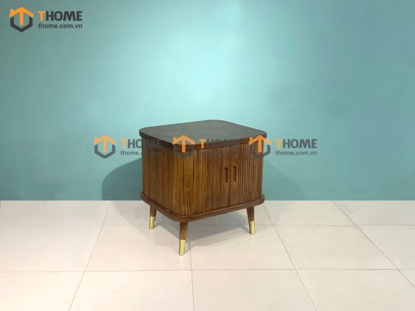 Tủ đầu giường gỗ sồi tự nhiên lan sọc lớn TDG-06SN
