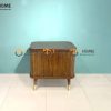 Tủ đầu giường gỗ sồi tự nhiên lan sọc lớn TDG-06SN