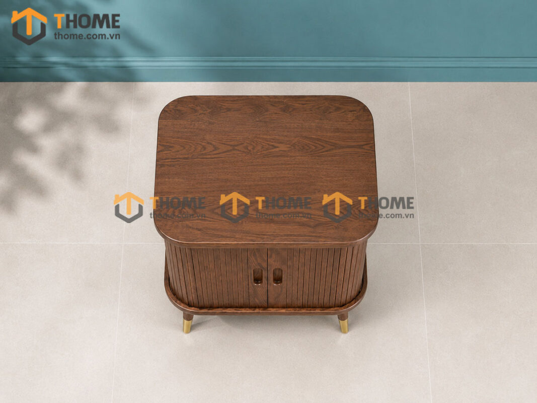 Tủ Đầu Giường Gỗ Sồi Tự Nhiên Lan Sọc Lớn TDG-06SN