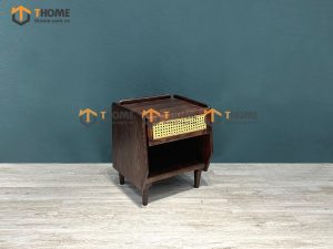 Tủ đầu giường gỗ sồi tự nhiên mây 1 hộc kéo TDG-08SN