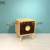 Tủ đầu giường gỗ sồi tự nhiên Omega 2 hộc kéo TDG-07SN