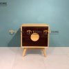 Tủ đầu giường gỗ sồi tự nhiên Omega 2 hộc kéo TDG-07SN