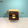 Tủ đầu giường gỗ sồi tự nhiên Omega 2 hộc kéo TDG-07SN