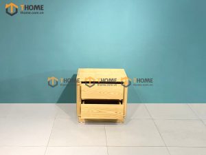 Tủ đầu giường gỗ sồi tự nhiên Sunrise màu tự nhiên TDG-04SN