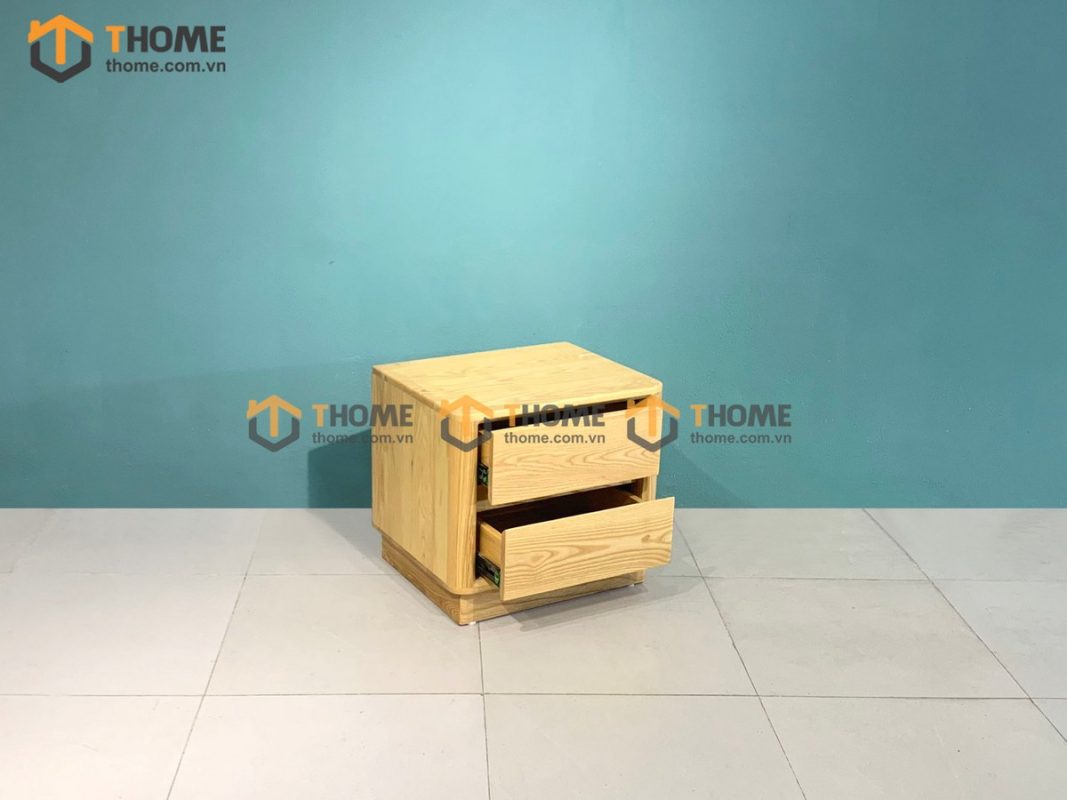 Tủ đầu giường gỗ sồi tự nhiên Sunrise màu tự nhiên TDG-04SN
