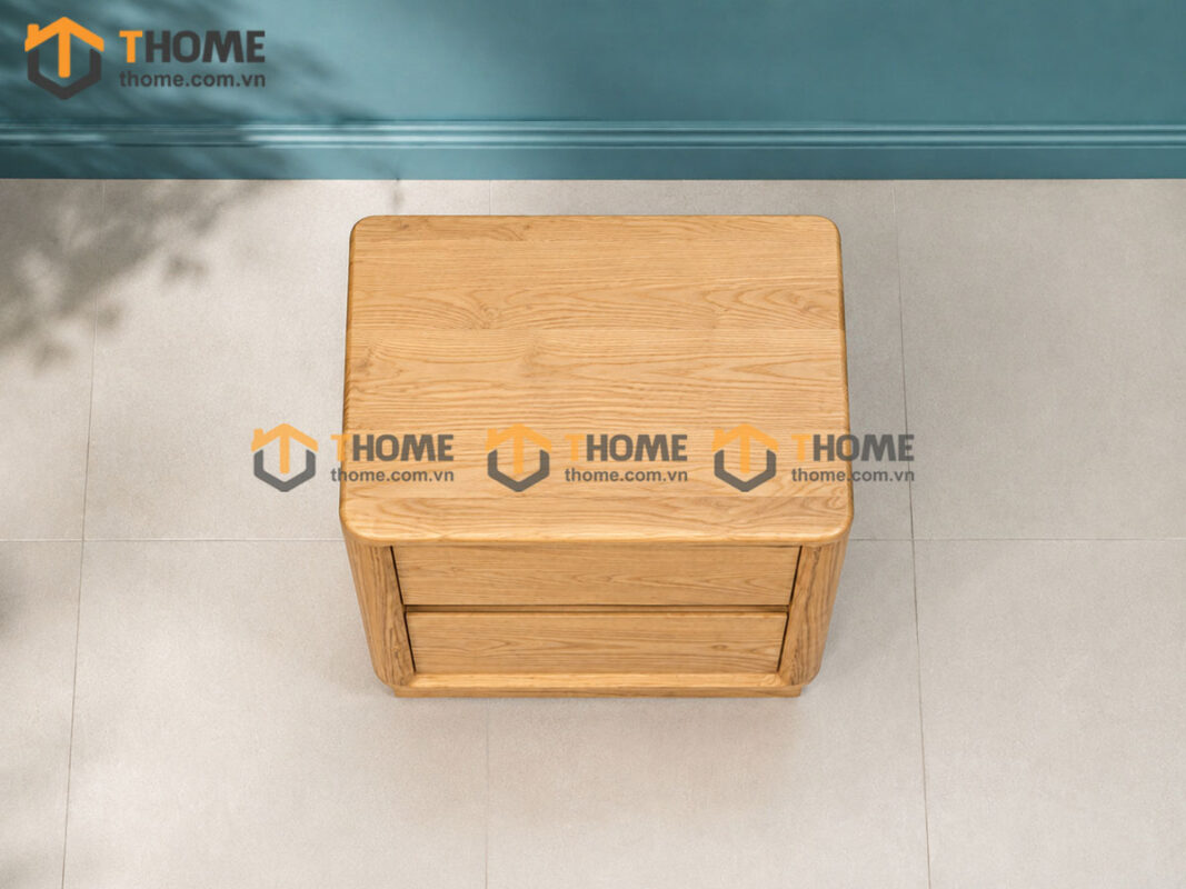 Tủ Đầu Giường Gỗ Sồi Tự Nhiên Sunrise Màu Tự Nhiên TDG-04SN