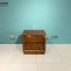 Tủ đầu giường gỗ sồi tự nhiên Sunrise màu óc chó TDG-05SN