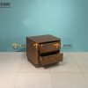 Tủ đầu giường gỗ sồi tự nhiên Sunrise màu óc chó TDG-05SN