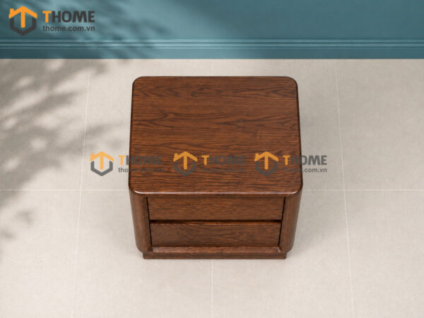 Tủ Đầu Giường Gỗ Sồi Tự Nhiên Sunrise Màu Óc Chó TDG-05SN
