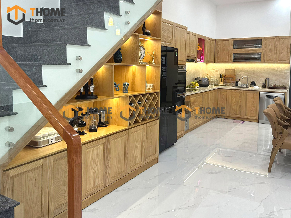 Tủ dưới chân cầu thang nhà Chị Thu Nam Việt Á TCT-02SN